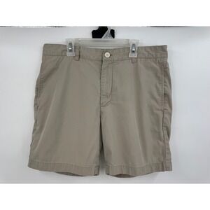Vineyard Vines Mens Club Short Khaki Tan Chino Cotton Twill Shorts Size 32
